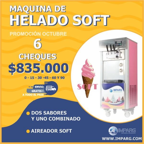 MAQUINA DE HELADO SOFT